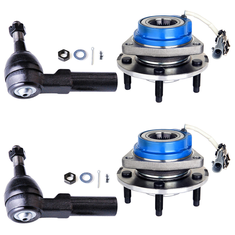 Front Outer Tie Rod Wheel Hub For 00-05 Buick LeSabre 06-09 Buick Lucerne