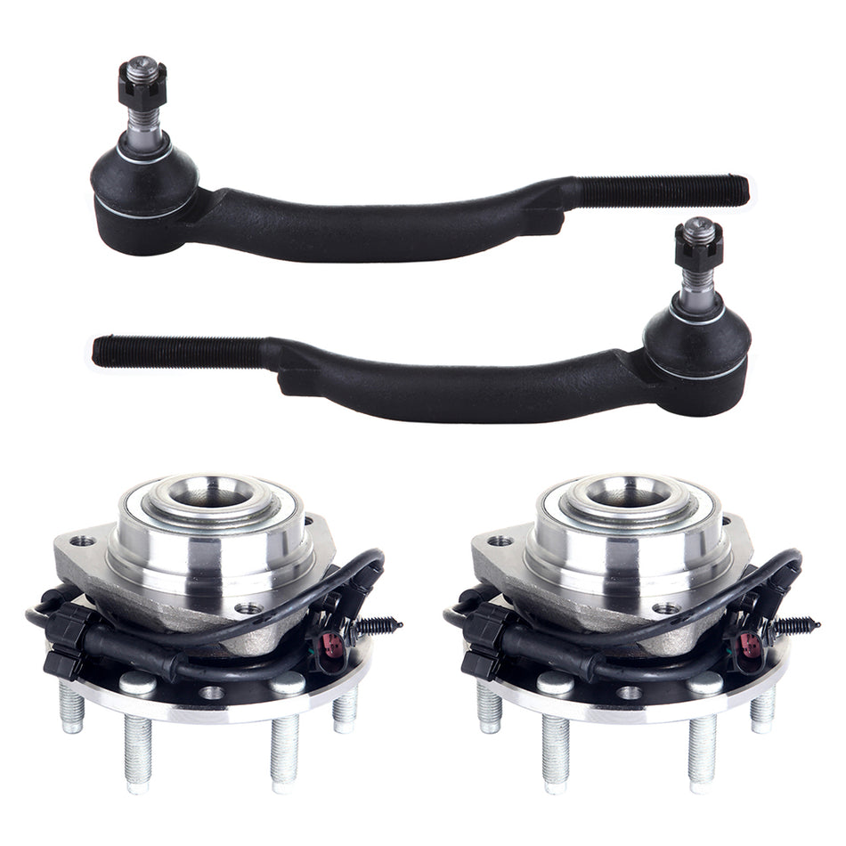 Wheel Bearing Hub Tie Rod For 04-07 Buick Rainier 03-06 Chevrolet SSR