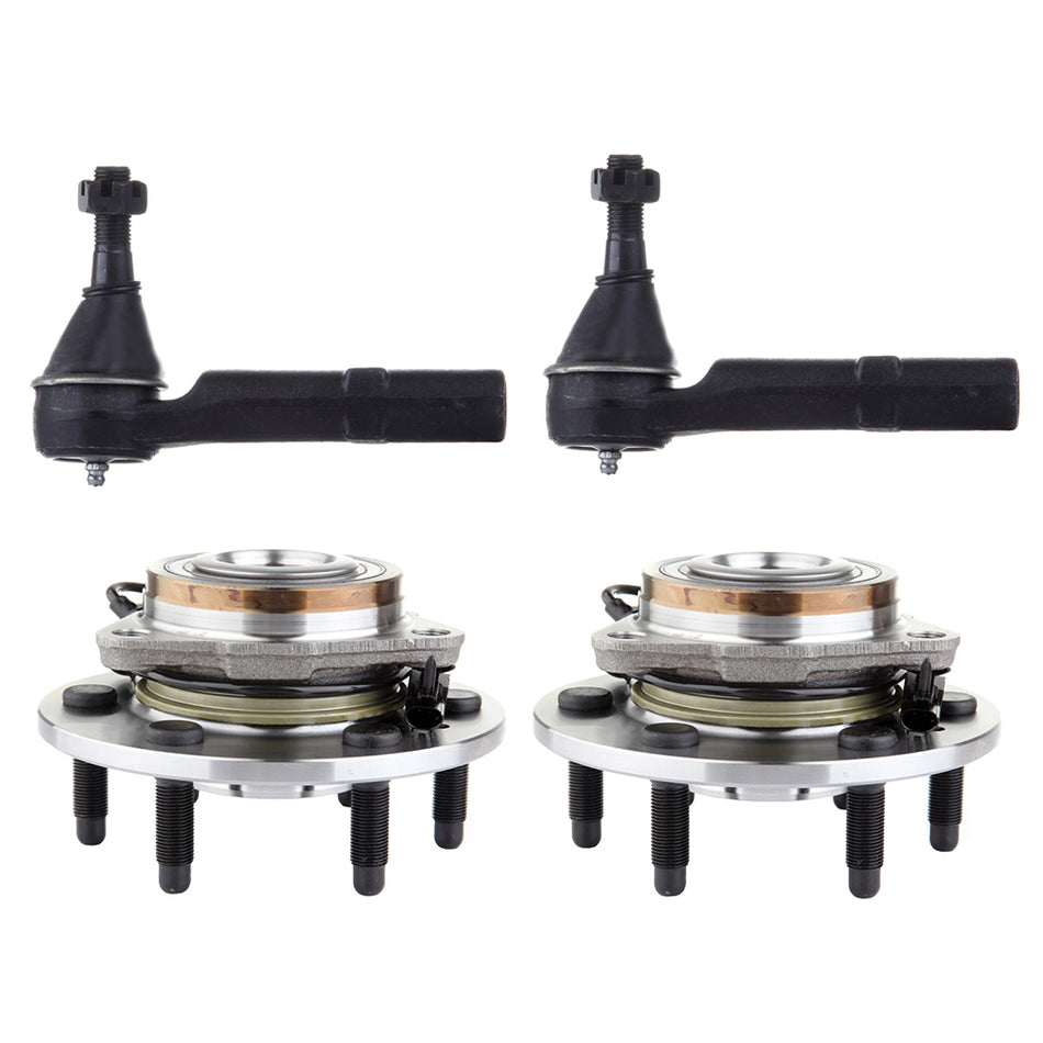 Front Tie Rod End Wheel Hub For 07-14 Cadillac Escalade Cadillac Escalade ESV