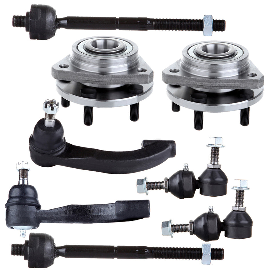 Fits Cirrus Sebring Stratus Breeze - Front Wheel Bearing & Hub Tierods Sway Bar