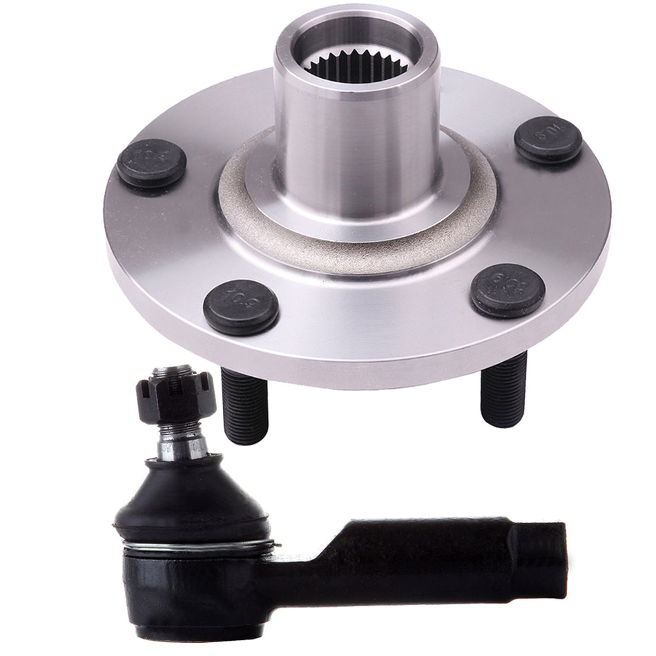 FRONT Wheel Hub and Bearing - No ABS + Outer Tierod Fits Nissan Altima MaPCS ima