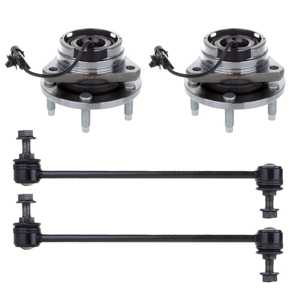 Wheel Bearing Hub Sway Bar Kit Fits 04-10 Chevrolet Malibu 05-09 Pontiac G6