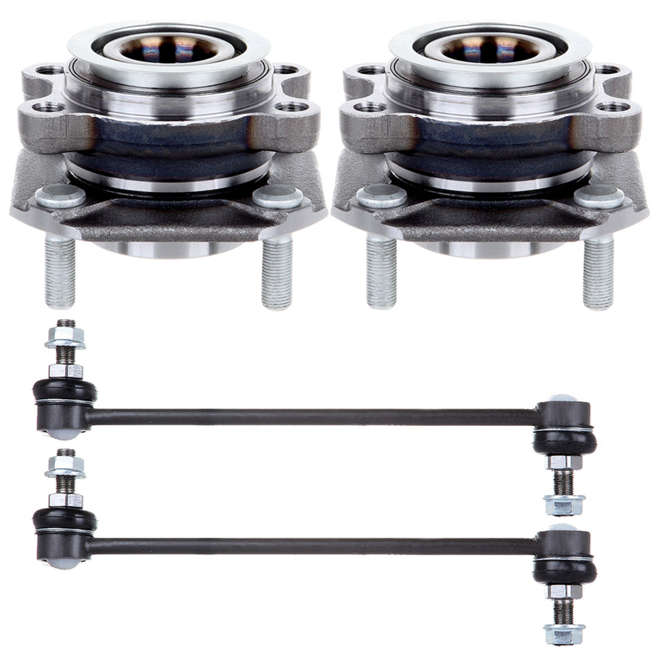 Front Wheel Bearing & Hub + Sway Bar Fits 2007-2010 2011 2012 Nissan Sentra 2.0L