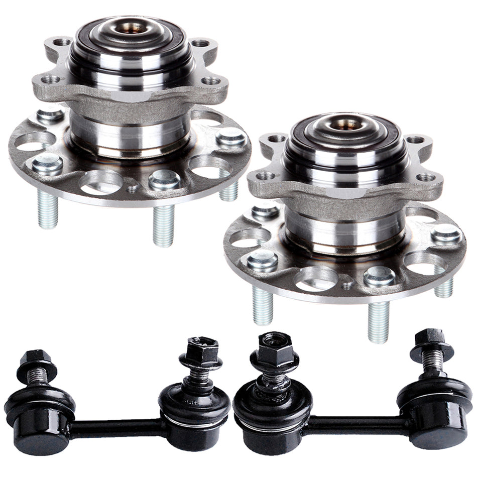 For 2006 2007 08-2011 Honda Civic Si EX Rear Wheel Bearing & Hub Sway Bar Link
