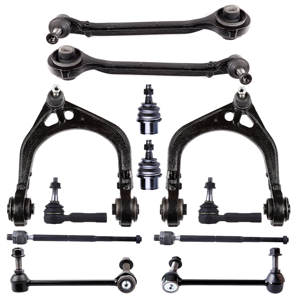 Front Control Arm Ball Joints Tie Rod End Sway Bar 08-10 Dodge Challenger 06-10 Dodge Charger