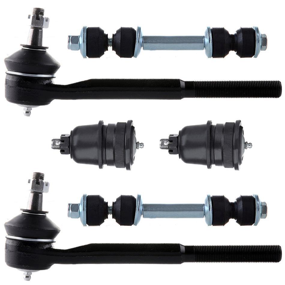 Front Tie Rod Sway Bar Ball Joints Set 6Pcs For 82-92 Pontiac Firebird Chevrolet Camaro