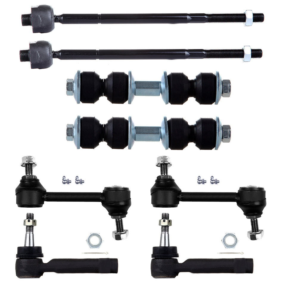 8Pc Front Rear Sway Bars Tie Rod Links Kit Fits Chevrolet Venture 2002-2005