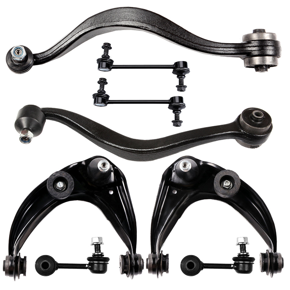 Lower Control Arms Sway Bar Kit For 10-12 Ford Fusion 10-11 Mercury Milan 8Pcs