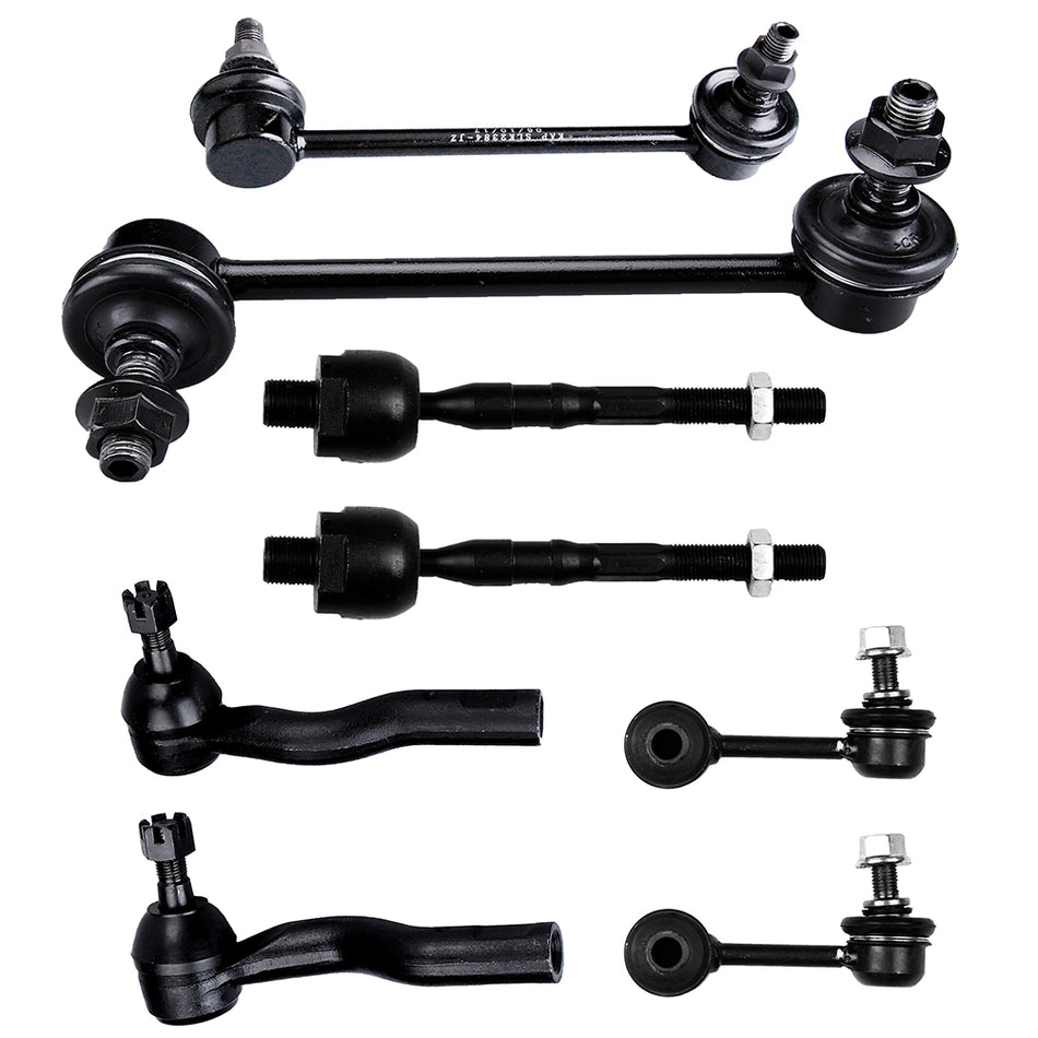 Sway Bars Tie Rod Links Suspension Kit For 06-10 Ford Fusion 06-09 Mercury Milan 8Pcs