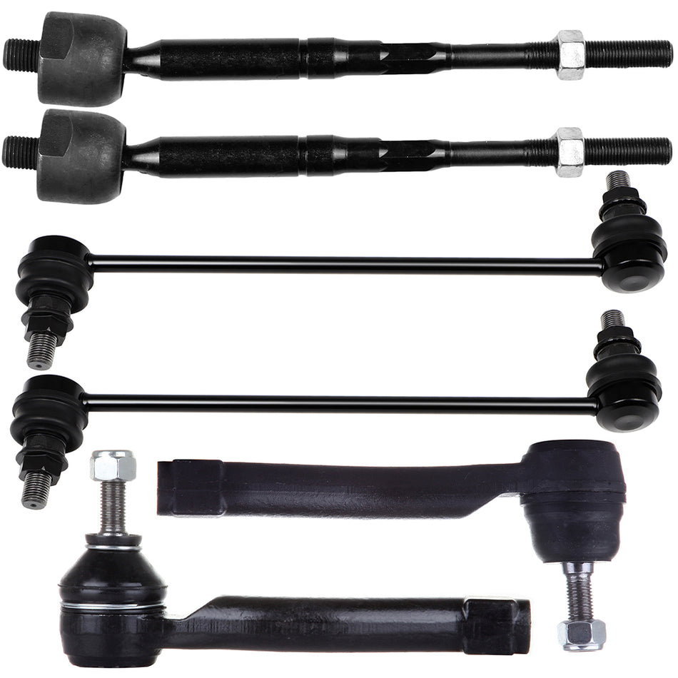 07-12 Nissan Sentra Front Steering Sway Bar Tie Rod End Suspension Kit