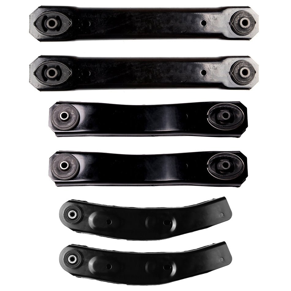 6pc Front & Rear Control Arms Suspension Kit For 1999-2004 Jeep Grand Cherokee