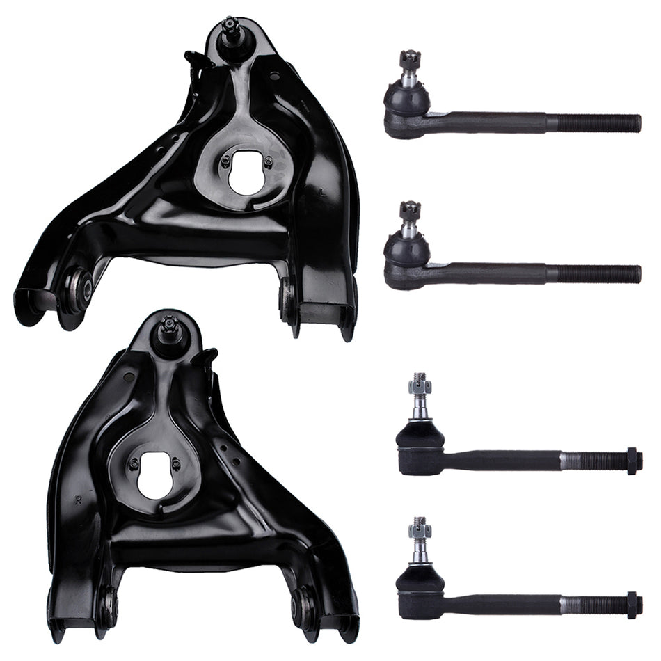 Control Arms Outer Inner Tie Rods For 96-99 Chevrolet C1500 92-99 Chevrolet C1500 Suburban
