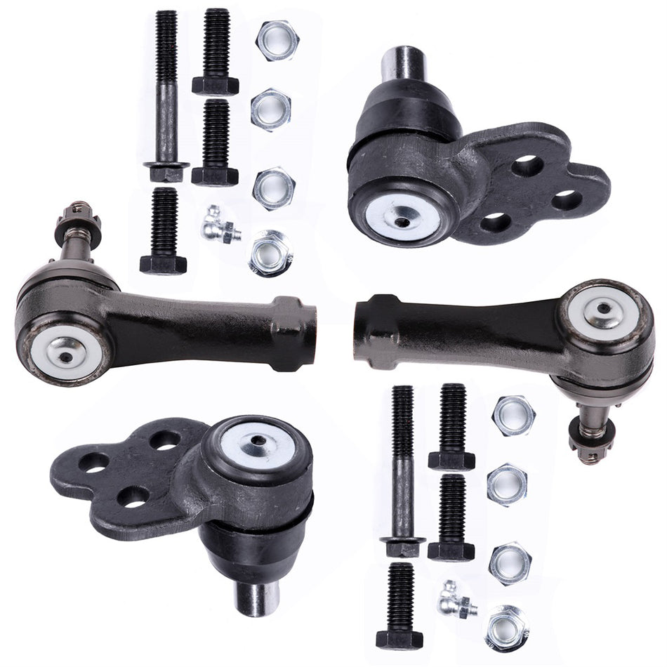 Front Lower Ball Joints Steering Outer Tie Rod End For 2005-10 Chevrolet Cobalt