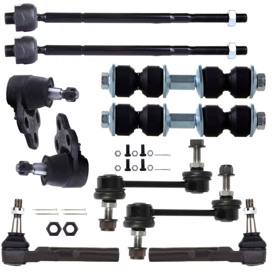 Front Lower Ball Joints Steering Sway Bar Tie Rod End For 02-07 Buick Rendezvous