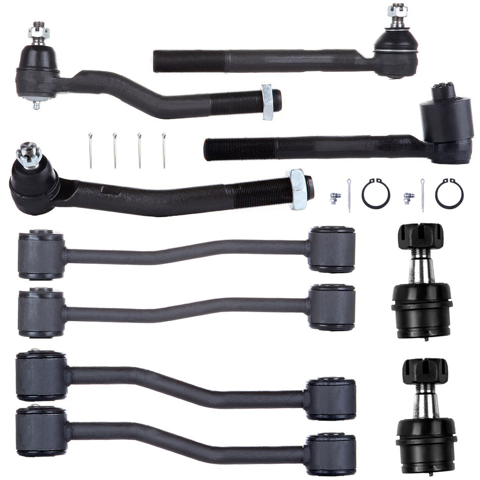 1999-2004 Jeep Grand Cherokee Front Lower Ball Joints Steering Sway Bar Tie Rod End