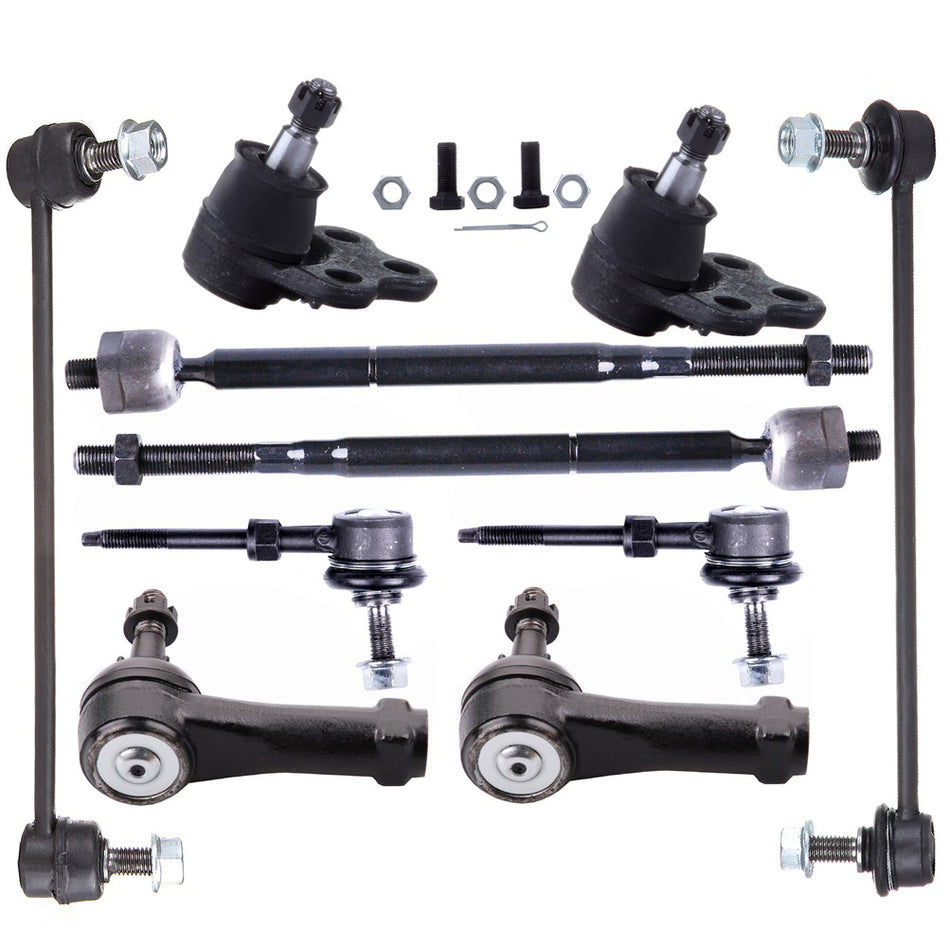 Tie Rod End Ball Joints Sway Bar For 02-07 Saturn Vue 05-06 Chevrolet Equinox 10Pcs