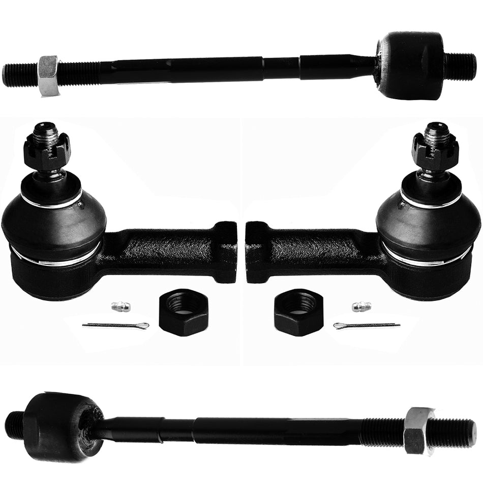 Front Inner Outer Tie Rod End For 95-99 Mitsubishi Eclipse 94-98 Mitsubishi Galant