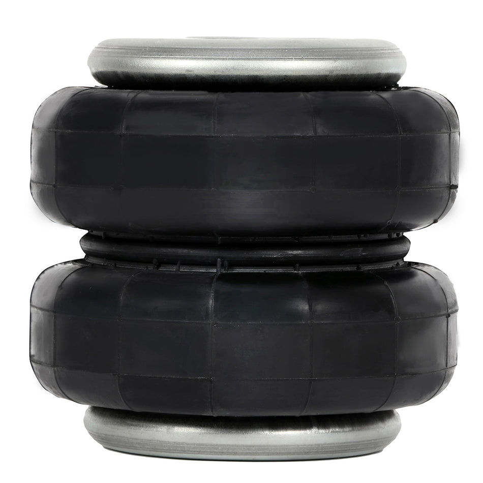 Pair Air Suspension Air Springs 2500lb For Firestone 255C 1/2 inchNPT 3/8 inch-16UNC