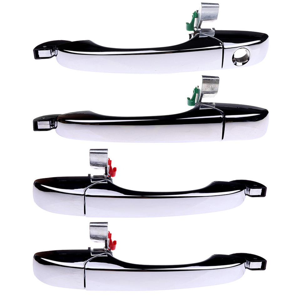 Outer Door Handle Chrome Front Rear 4pcs set 07 Dodge Charger 05-10 Chrysler 300