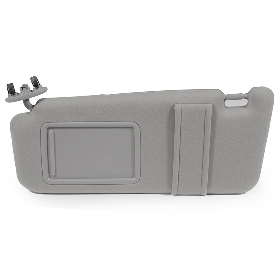 2Pcs Gray Driver Passenger Side Car Sun Visor For 07-11 Toyota Camry W/O sunroof