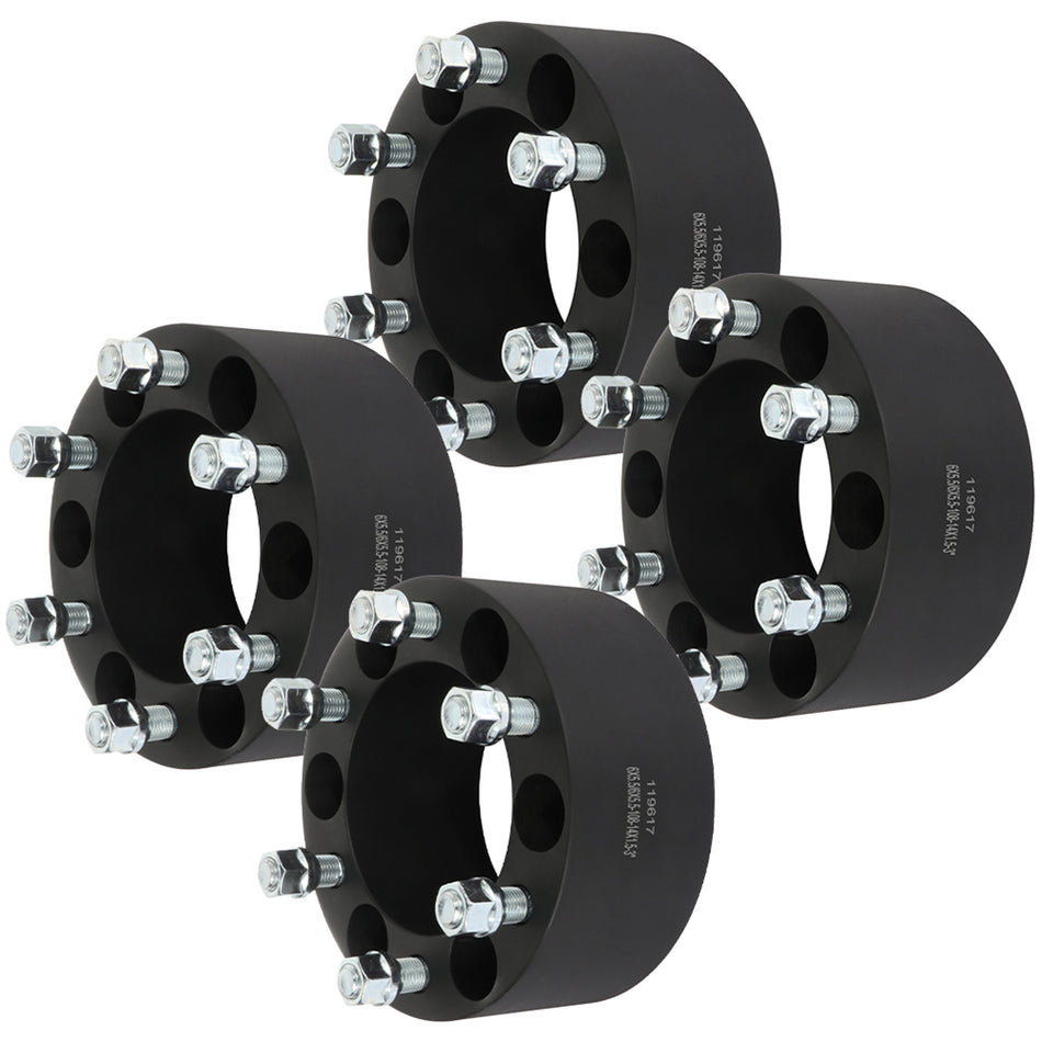 4Pcs 3 inch 6x5.5 6 Lug Wheel Spacers For 88-00 Chevrolet C2500 GMC C2500