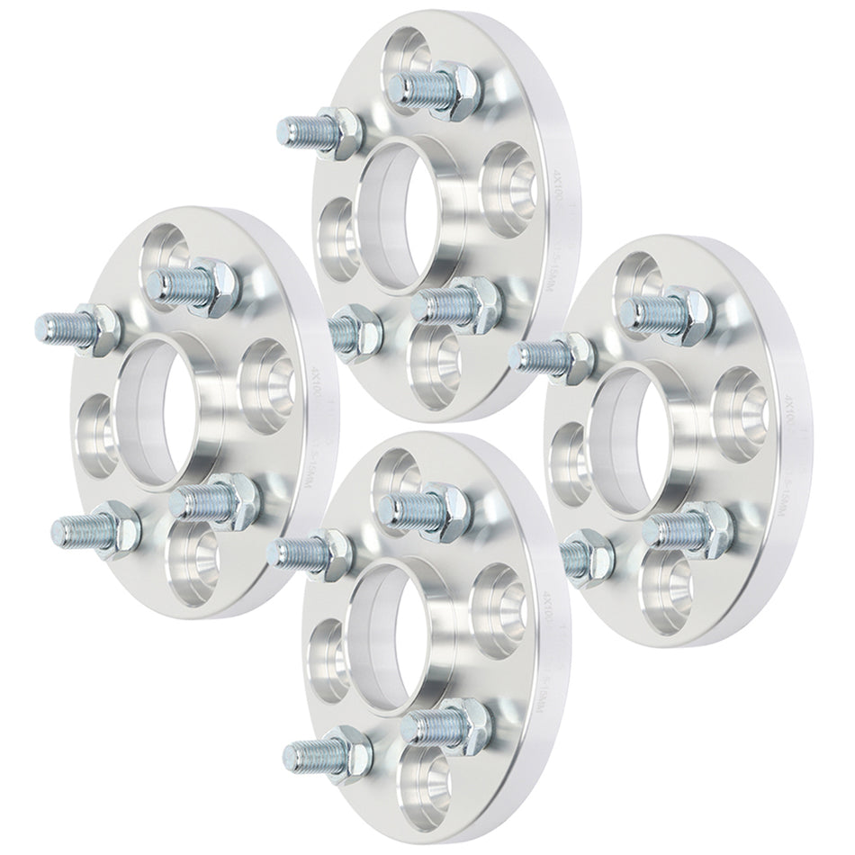 4Pcs 15mm 4x100 4 Lug Wheel Spacers For 00-04 Kia Spectra 86-91 Toyota Celica