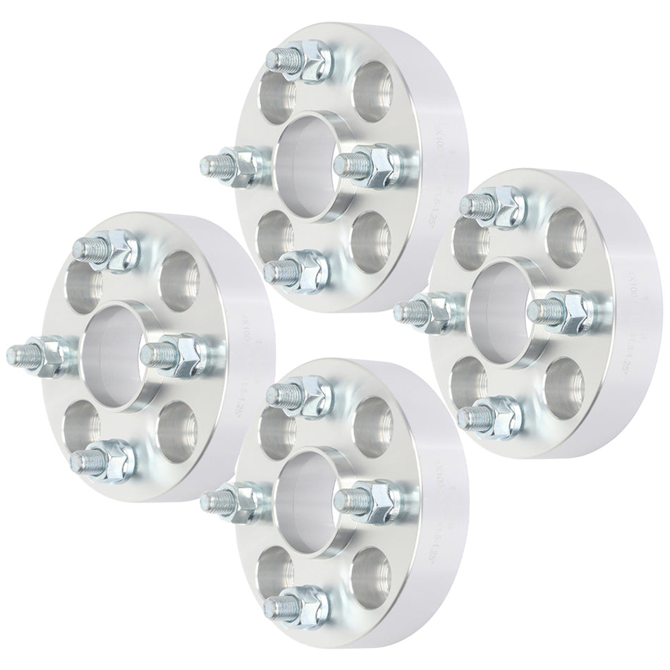 4Pcs 1.25 inch 4x100 4 Lug Wheel Spacers For 00-04 Kia Spectra 16-19 Mazda MX-5 Miata