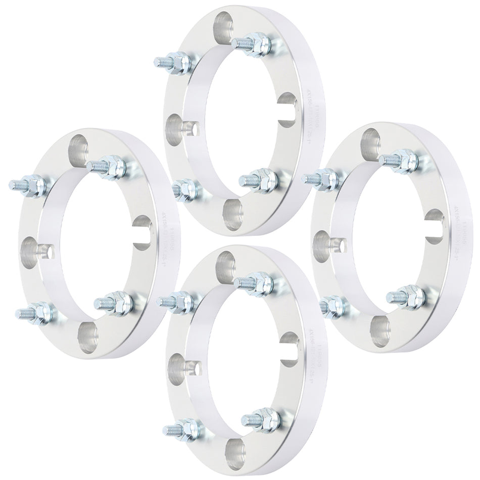 4Pcs 1 inch 4x156 4 Lug Wheel Spacers For 15-17 Polaris RZR 900 14-18 Polaris RZR XP 1000