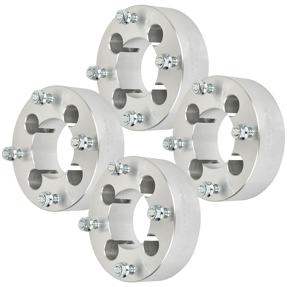 2 inch 4x110 to 4x137 4 Lug Wheel Spacers(74mm Bore, 10x1.25 Studs) For 07-09 Chrysler Aspen 96-10 Dodge Ram 1500 - 4PCS