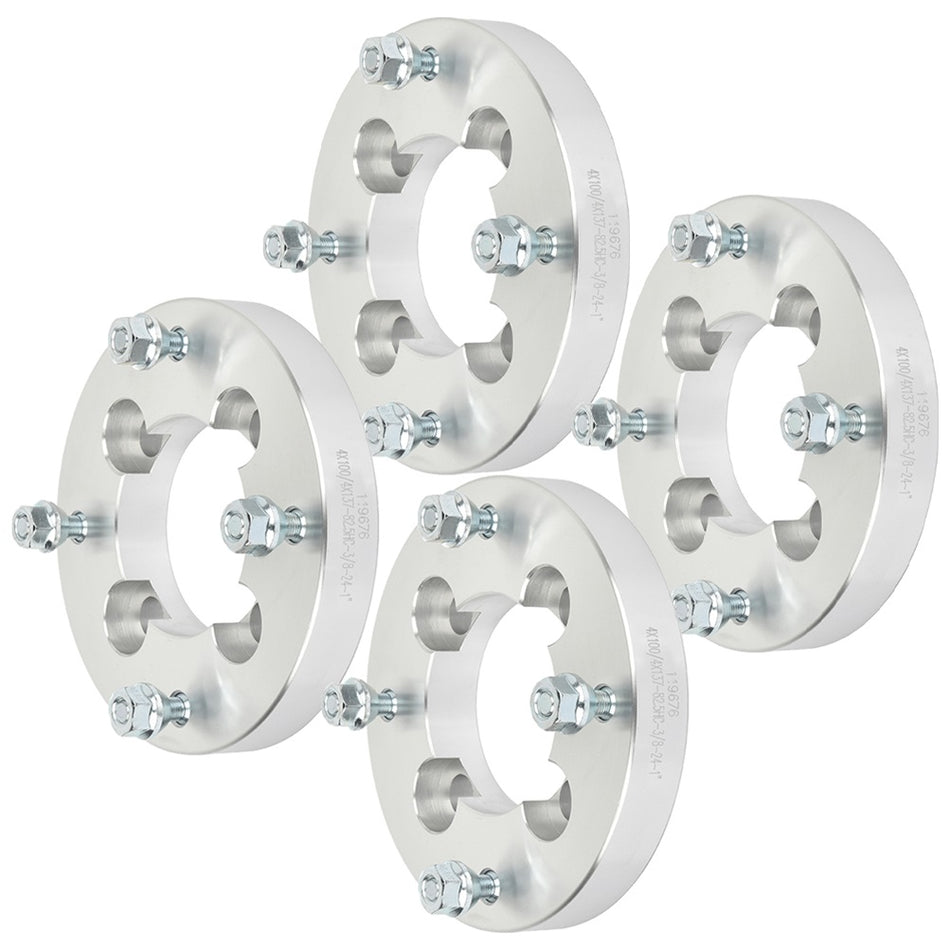 4Pcs 1 inch 4x100 to 4x137 4 Lug Wheel Spacers For 97-04 Honda Foreman 400 04-08 Honda Rancher 400