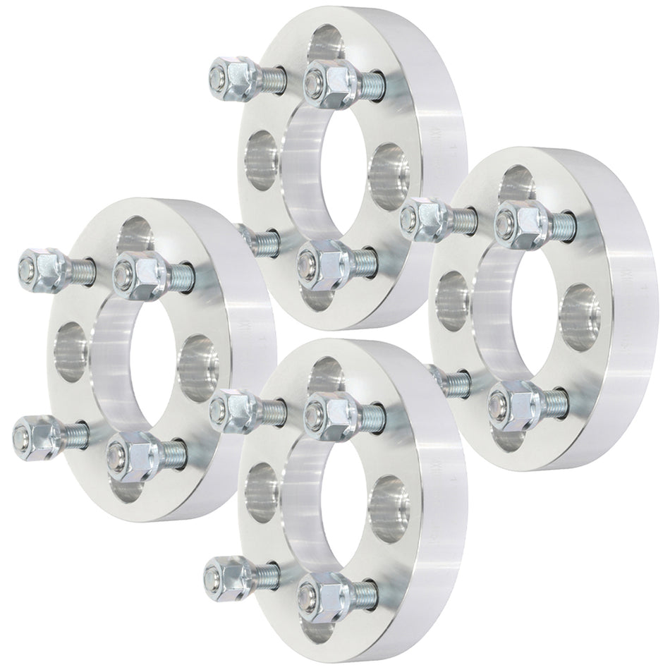 4Pcs 1 inch 4x100 to 4x108 4 Lug Wheel Spacers For 76-87 Chevrolet Chevette 86-88 Chevrolet Nova