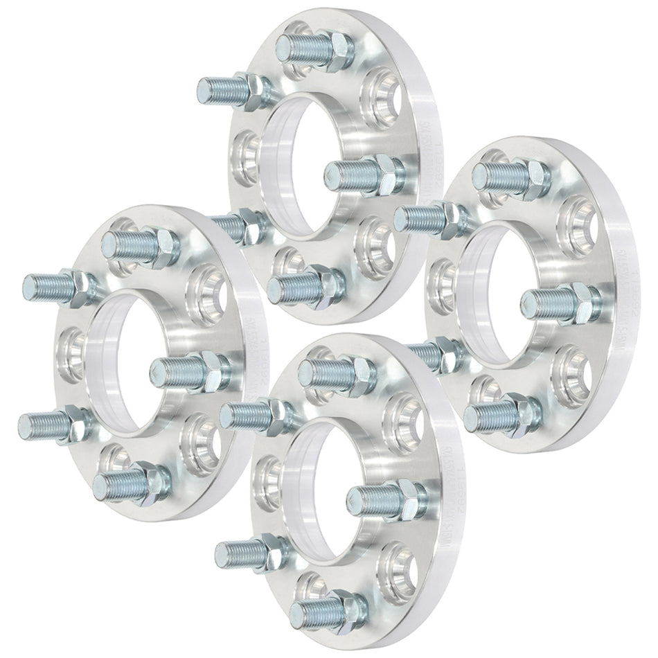 4Pcs 15mm 5x4.5 5 Lug Wheel Spacers For 20-22 Ford Explorer 15-21 Ford Mustang