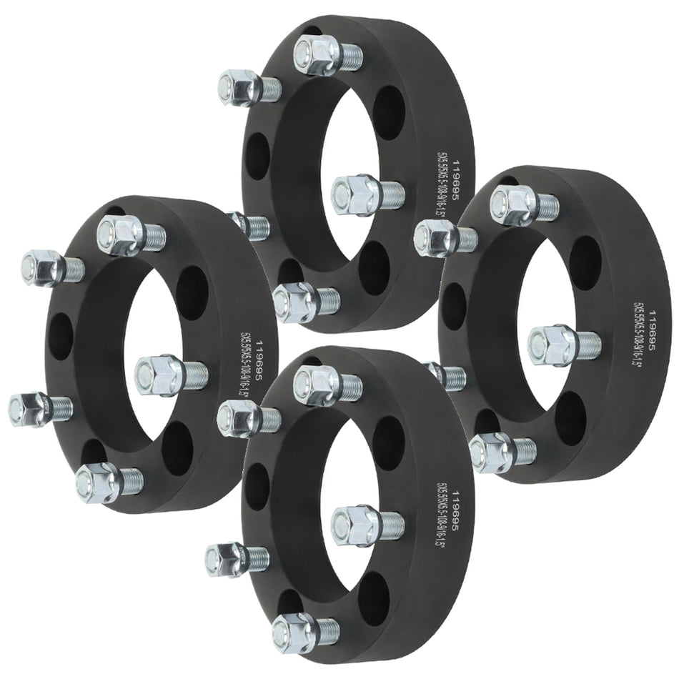 4Pcs 1.5 inch 5x5.5 5 Lug Wheel Spacers For 05-11 Dodge Dakota 04-09 Dodge Durango