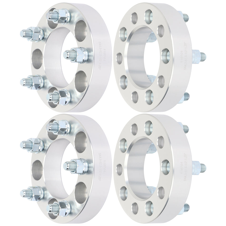 4Pcs 1.25 inch 5x4.5 5 Lug Wheel Spacers For 91-10 Ford Explorer 60-67 Ford Galaxie