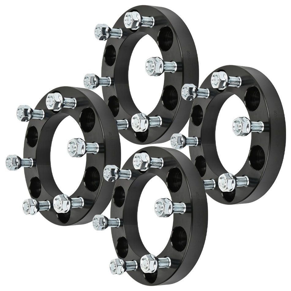 4Pcs 1 inch 6x5.5 6 Lug Wheel Spacers For 04-14 Chevrolet Colorado 07-10 Hyundai Entourage