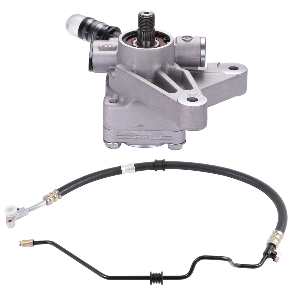 For 2008 2009 2010 Honda Odyssey Power Steering Pump w/ Pressure Hose Line New