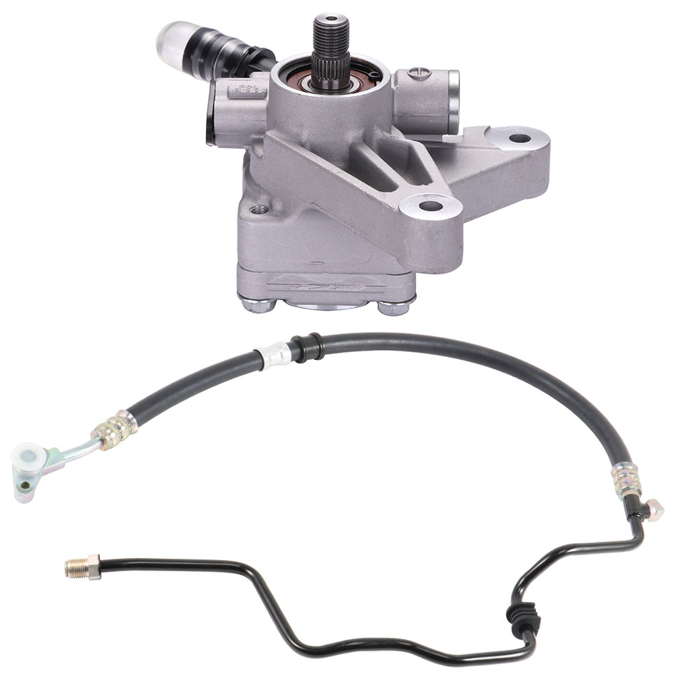 New Power Steering Pump & Power Steering Pressure Hose For 2003 - 2006 Acura MDX