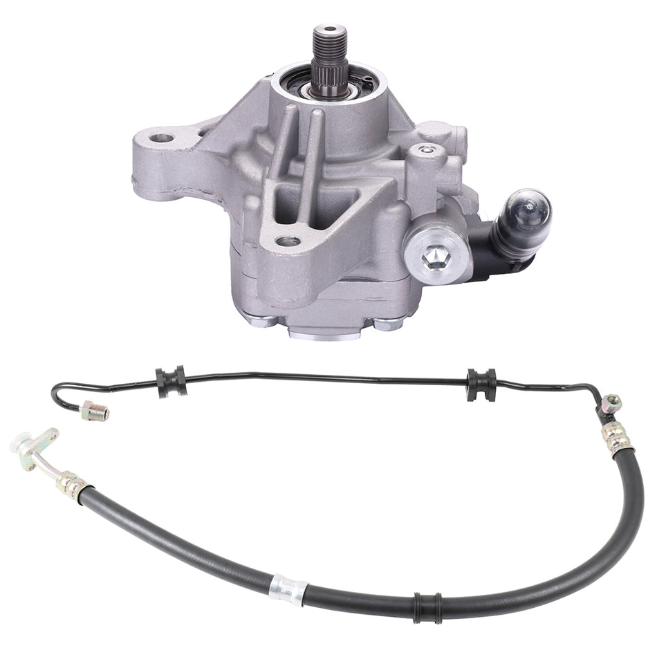 New Power Steering Pump w/ Pump Pressure Hose Fit For 2007 - 2011 Honda CR-V
