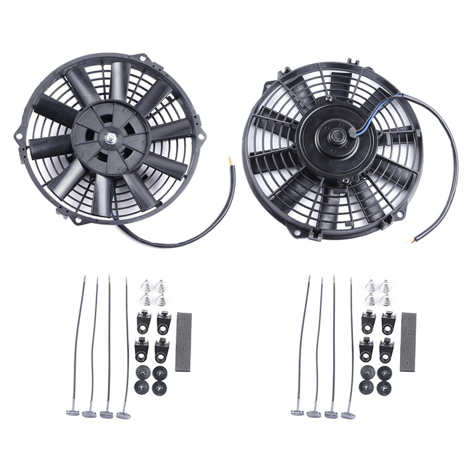 Radiator Condenser Cooling Fan 9 inch Inch Universal For 1980-2013 Ford Mustang