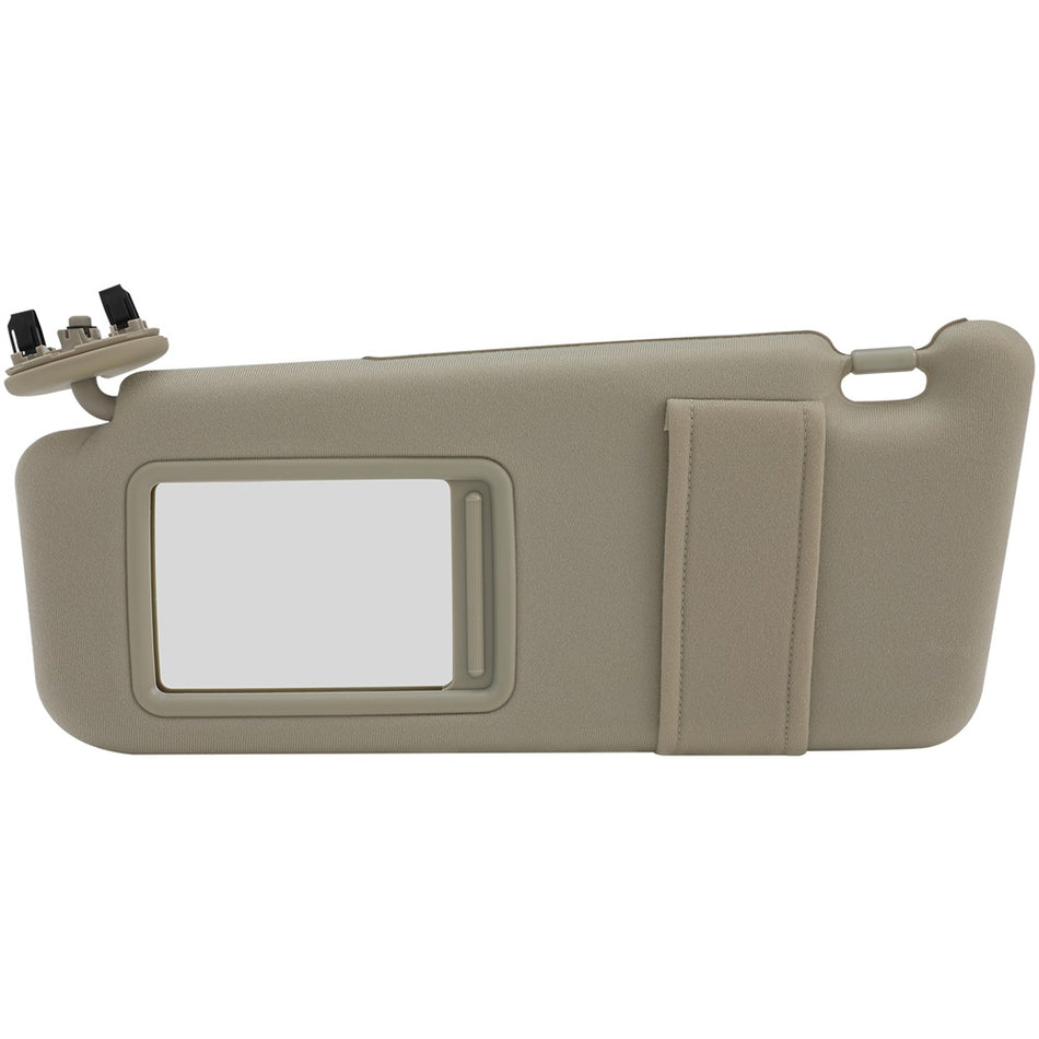 TAN Sun Visor Left Right for 07-11 Toyota Camry W/O sunroof + Mirror Light Free