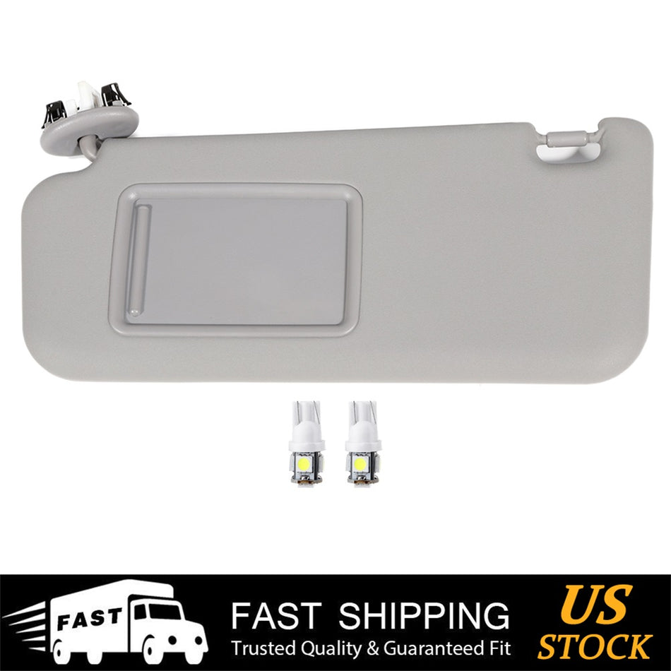 Gray Left Side Sun Visor For Toyota RAV4 2006-2009 + License plate Light Free