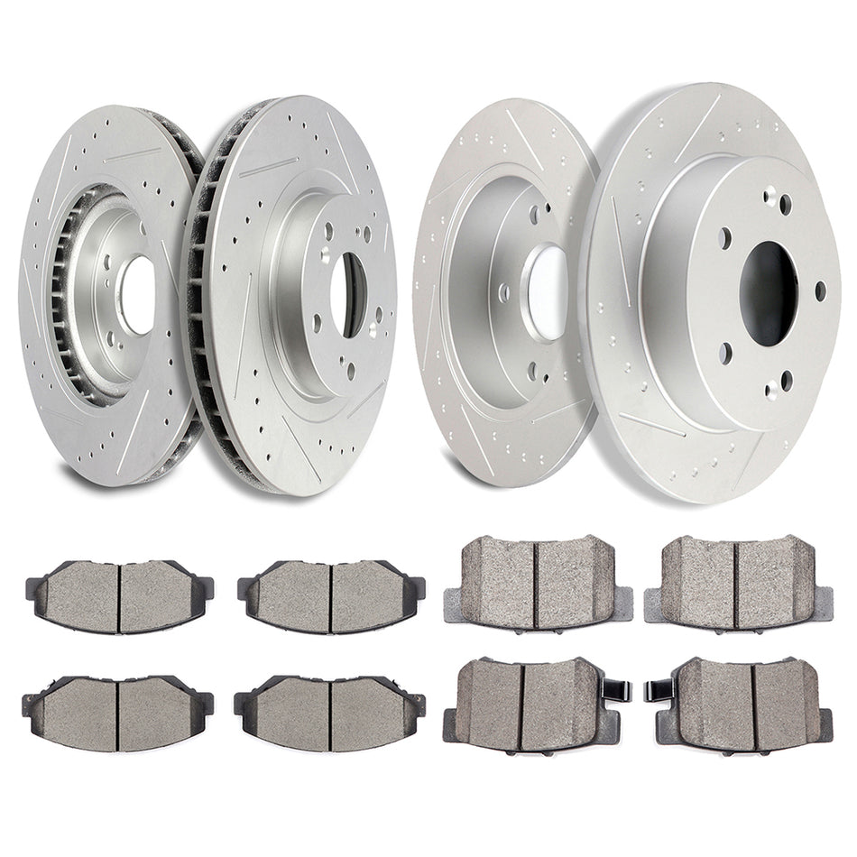 Ceramic Brake Pads And Rotors For 13-15 Acura ILX 12-15 Honda Civic