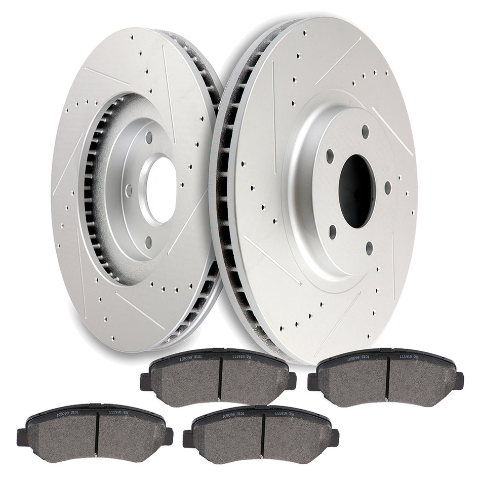 2009-2017 Nissan Maxima Ceramic Brake Pads And Rotors Front