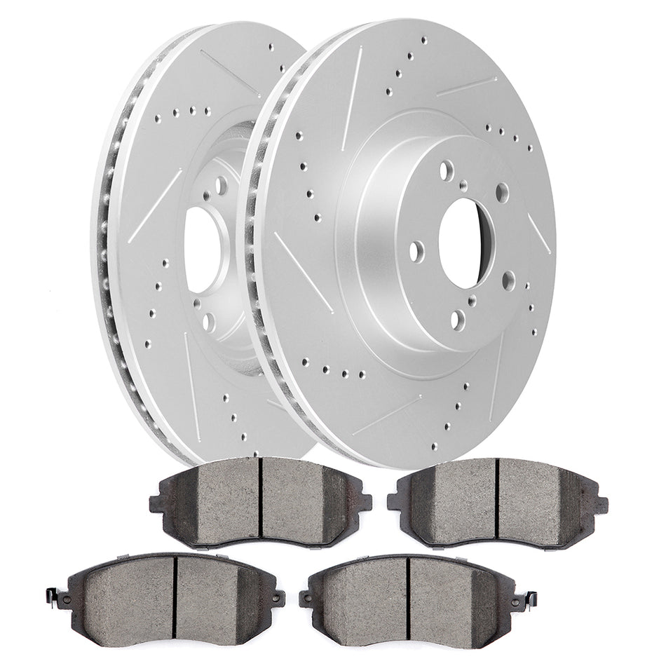 Front Brake Rotors And Pads Kit For 06-12 Subaru Legacy 05-12 Outback