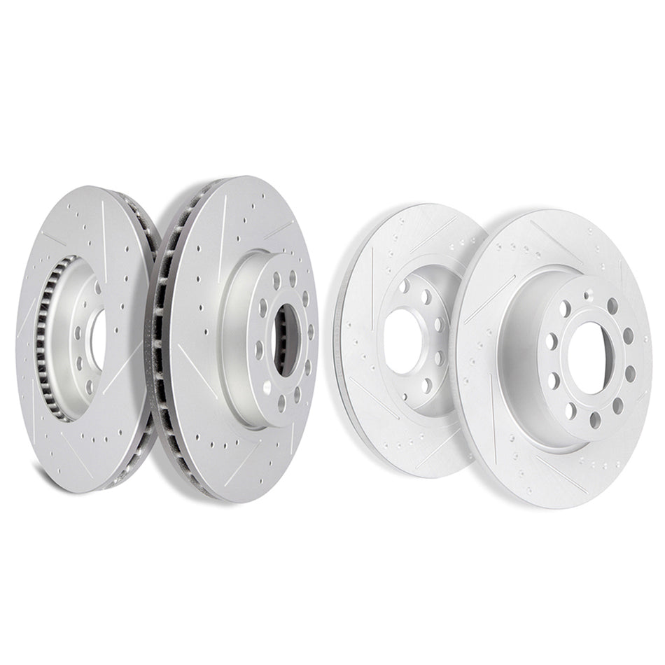 Brake Rotors For 12-13 Volkswagen Beetle 11-17 Volkswagen Jetta Front & Rear