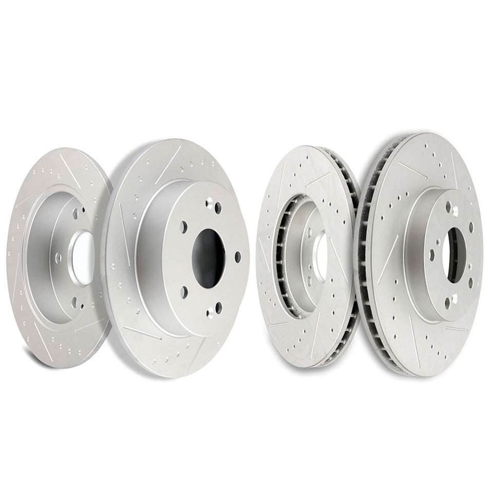Brake Rotors Discs For 14-15 Acura ILX 13-15 Honda Civic Front & Rear