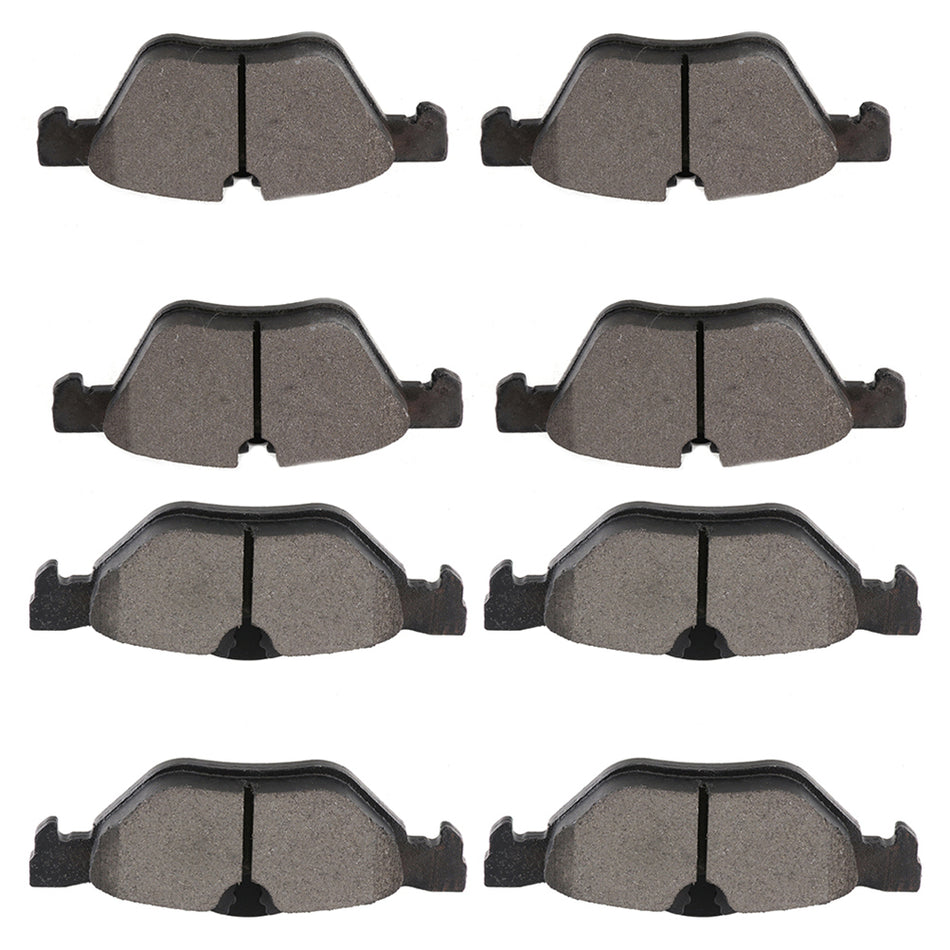 Front and Rear Brake Ceramic Pads For 2006 BMW 325i 2007 BMW 328i/328xi 8pcs