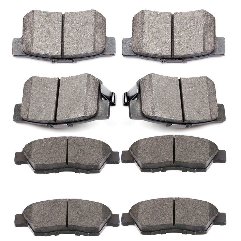 Ceramic Brake Pads 02-06 Acura RSX 04-05 Honda Civic Front Rear