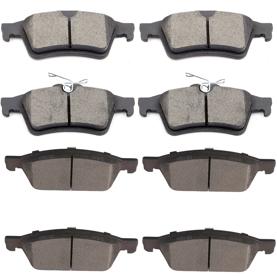 Brake Ceramic Pads For Ford 13-16 Escape 13-18 Focus Front Rear