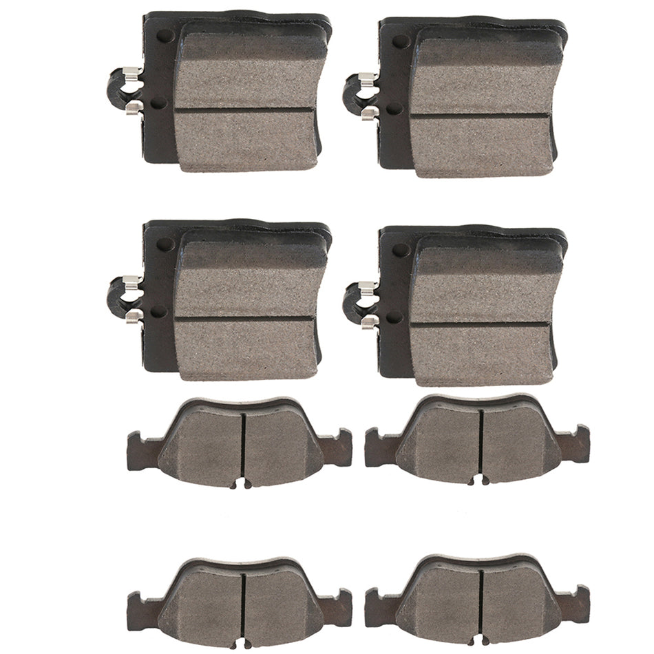 Brake Ceramic Pads Mercedes Benz 99-00 C230 96-00 C280 Front Rear